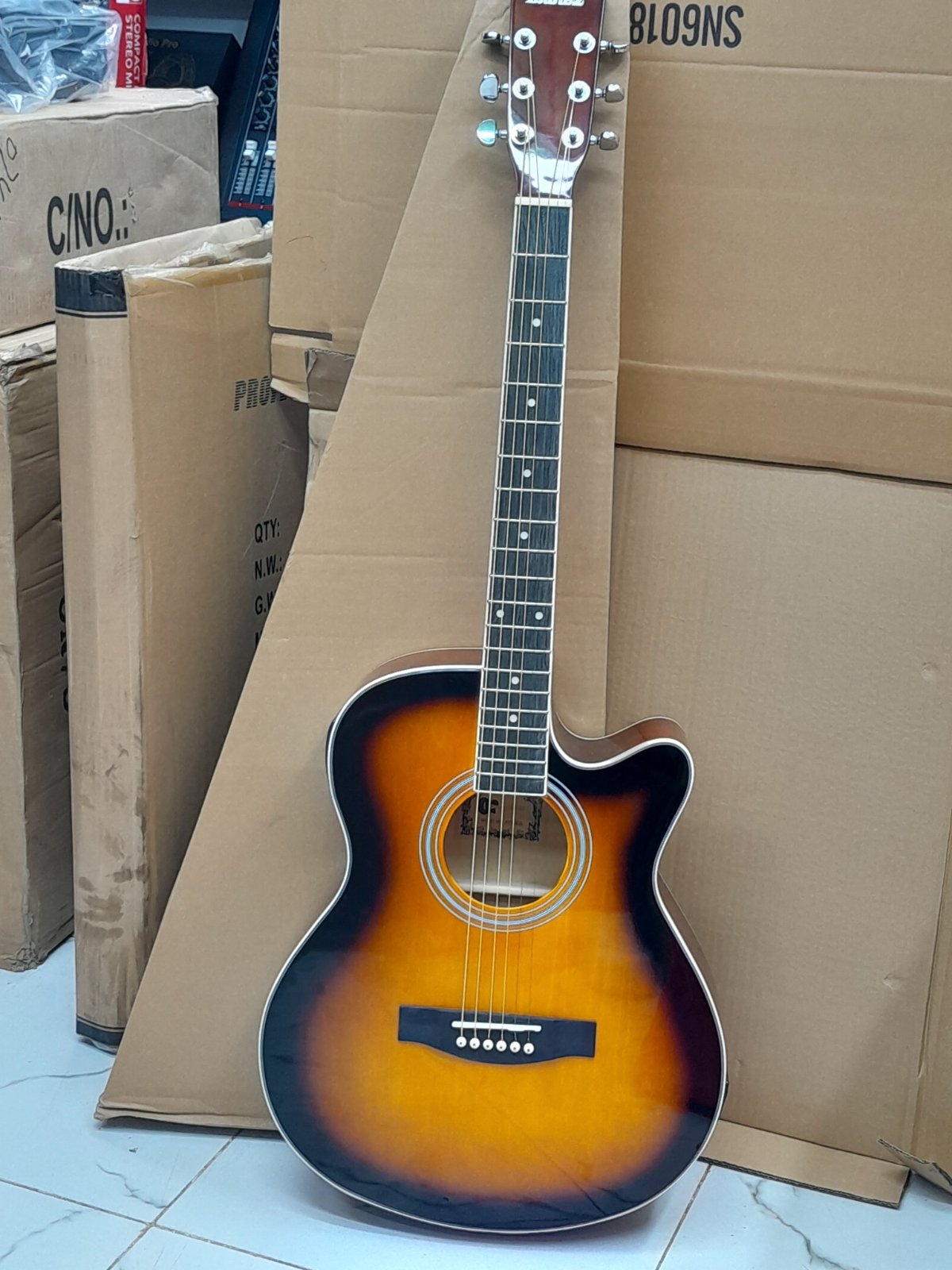 Ibanez full size semi acoustic guitar(sunburst)