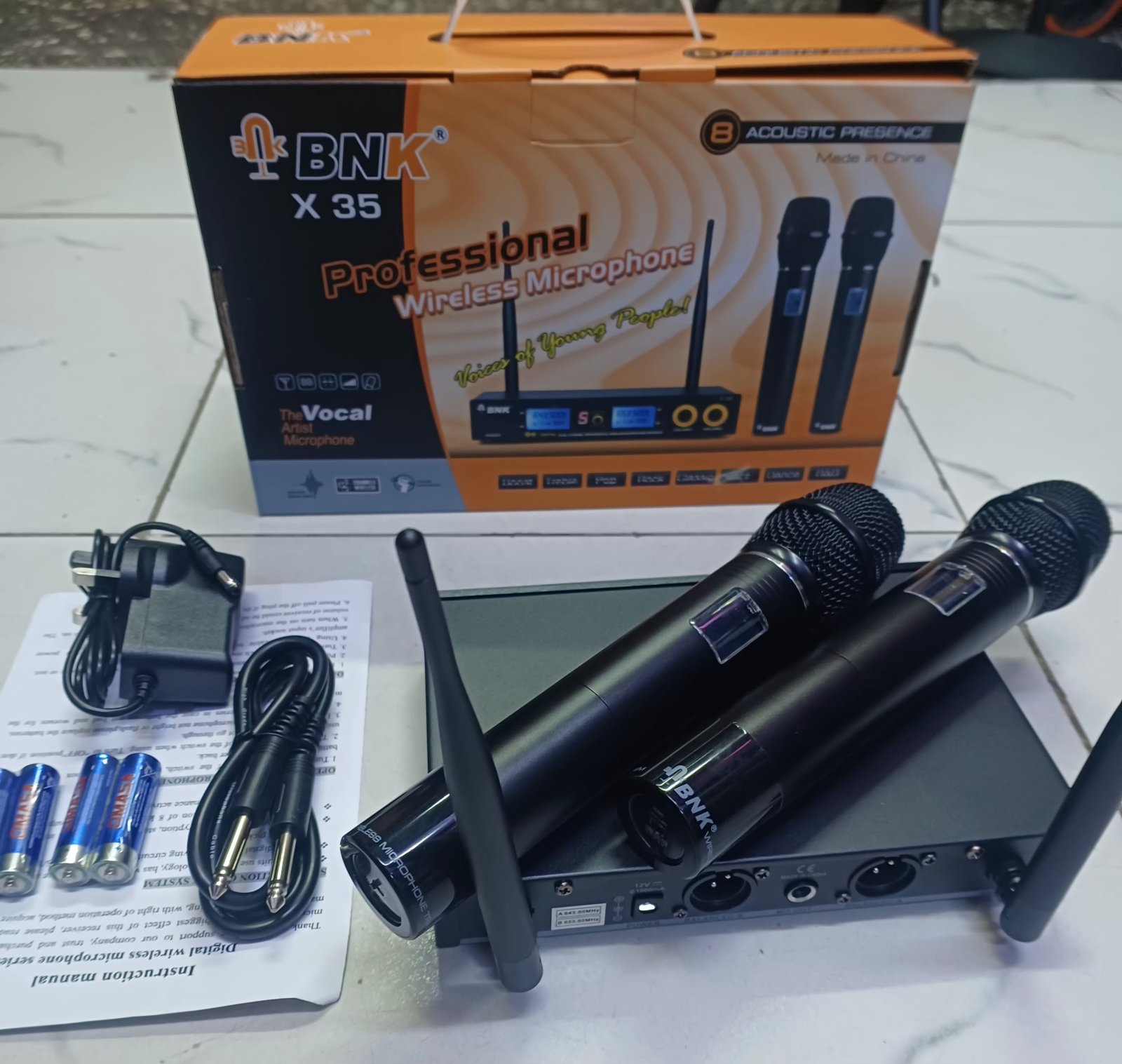 BNK X35 Professional Dual Wireless Microphone System