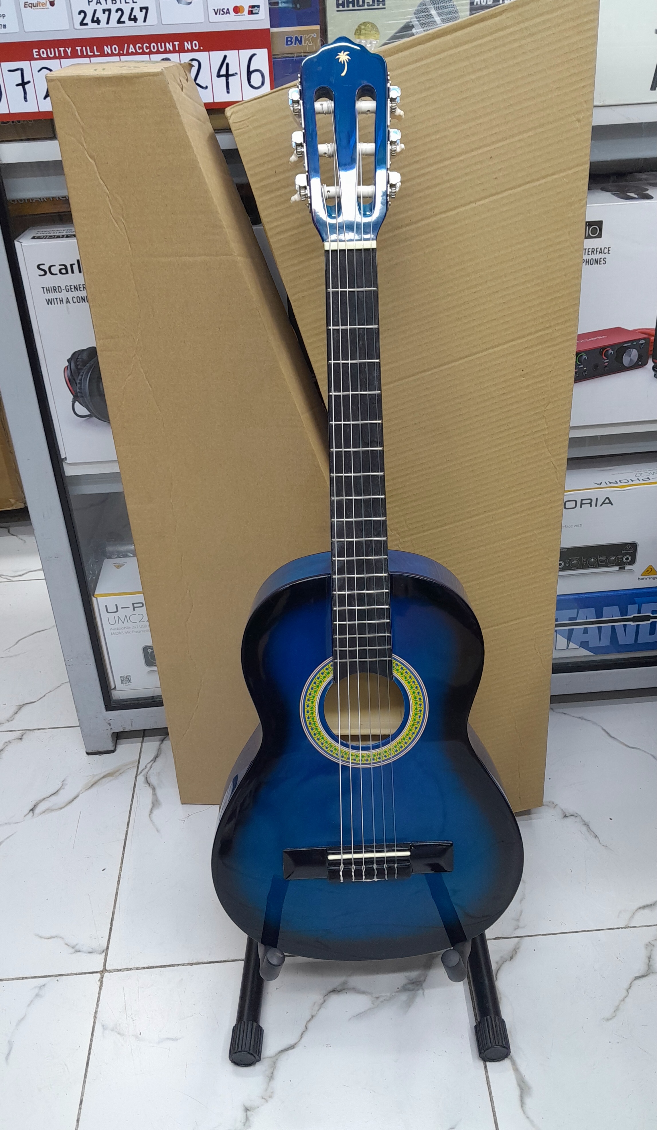 Beginner Classical Acoustic Guitar (Blueburst Finish)