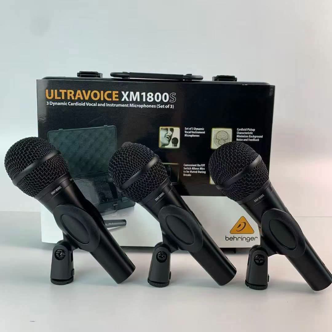 Behringer Ultravoice XM1800S Dynamic Microphones (Set of 3) 