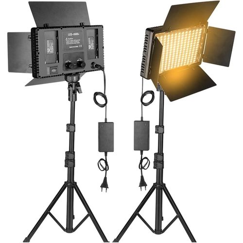 LED Video Light Kit with Stands (Pair)
