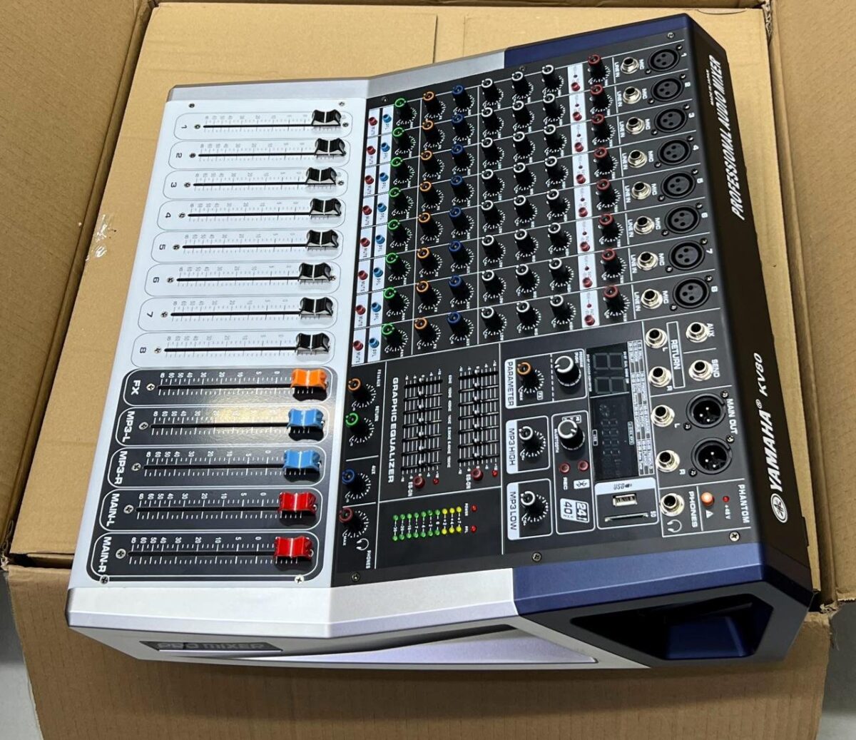 Yamaha KV80 8-Channel Powered Mixer | Professional Audio Console